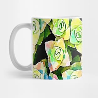 crassula perforata succulents pattern Mug